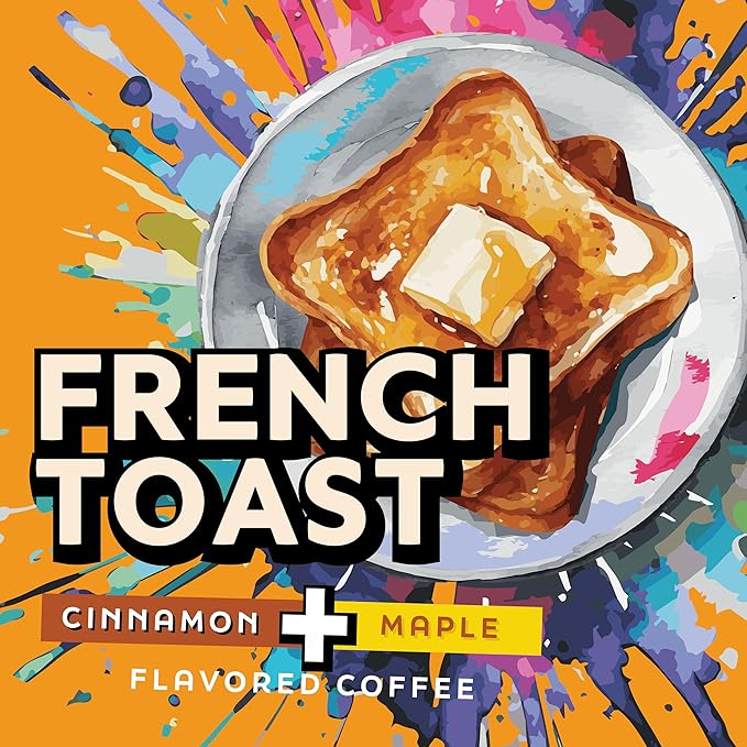 Java Factory Coffee Pods Cinnamon and Maple Flavored Coffee for Keurig K Cup Brewers French Toast 40 Count