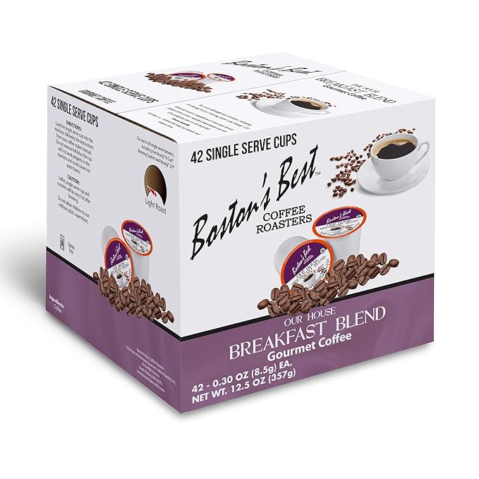 Boston’s Best - Smooth Light-Roast Breakfast Blend Delicious Gourmet Coffee Compatible with Keurig Coffee Maker 1 Count (42 Single Serve Cups)