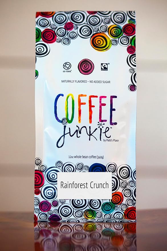 Coffee Junkie Organic Coffee Variety Pack Choose 4 Bags 12 oz each more than 20 Flavors to choose from. WHOLE BEAN COFFEE