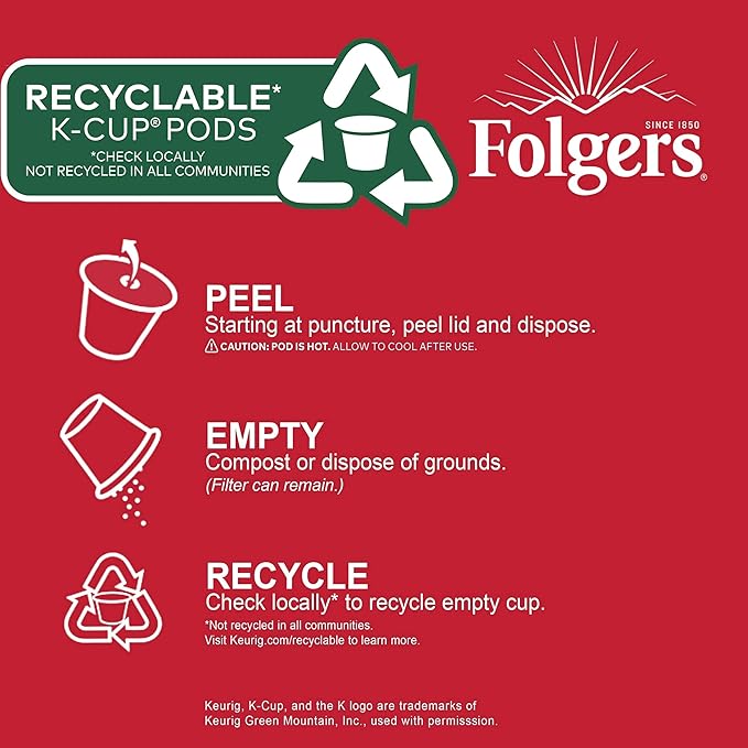 Folgers Black Silk Dark Roast Coffee 96 Keurig K-Cup Pods