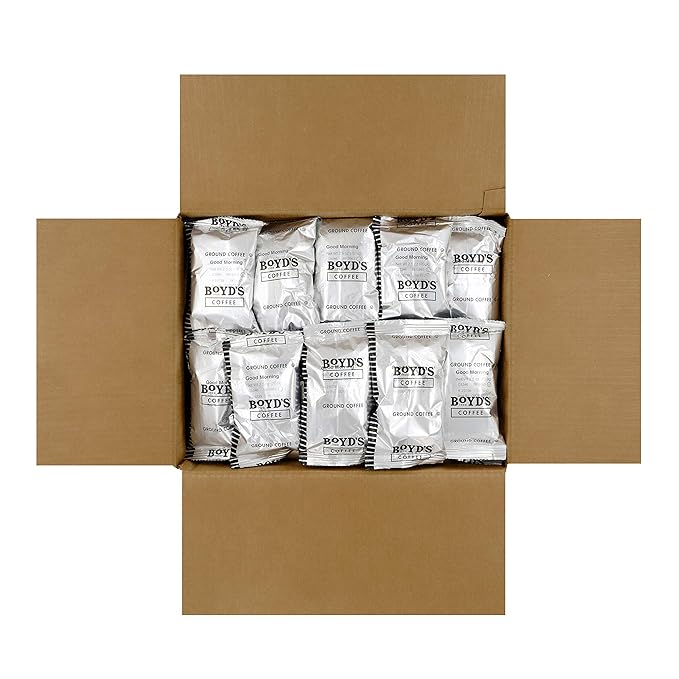 Boyd's Good Morning Coffee - Ground Medium Roast - 2.5 Ounce (Pack of 50)