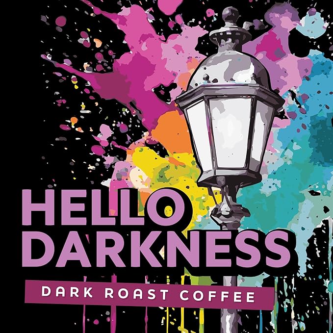 Java Factory Dark Roast Coffee Pods Hello Darkness 40 Count - Compatible with Keurig K Cup Brewers Bold and Intense Coffee Flavor for Coffee Aficionados