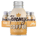 Jimmy's Iced Coffee Caramel BottleCan™ Multipack (12 x 275 ml) Refreshing Ready to Drink Rainforest Alliance Arabica Chilled Coffee Energy Drink