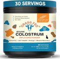 Sandhu's Grass Fed Bovine Colostrum Powder for Humans Adults | 30 Servings (Pack of 1) Cows Supplement | High IgG for Gut Health | Immunity &amp Muscle Recovery Support | Unflavored | for Men &amp