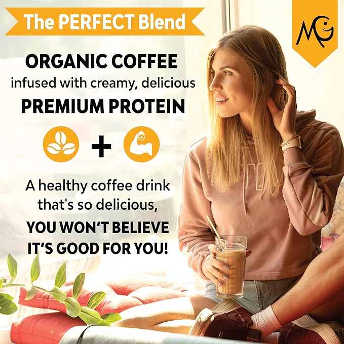 MariGold High Protein Collagen Coffee Bundle - Mocha and Vanilla - 20g Grass-Fed Type I &amp III Collagen Peptides