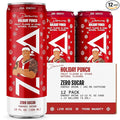 ZOA Zero Sugar Energy Drinks Dwanta's Holiday Punch - Sugar Free with Electrolytes Healthy Vitamin C Amino Acids Essential B-Vitamins and Caffeine from Green Tea - 12 Fl Oz (12-Pack)