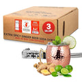 Top Hat Extra Spicy Ginger Beer Soda Syrup - 3 gallon BIB Cocktail mix - Bag in Box Concentrate for Commercial Soda Gun and Fountain Systems - QCD connection Required (adaptors available)
