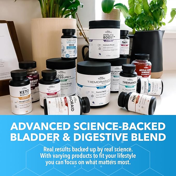 Real Science IntersCyst Miracle – All Natural Supplement for Interstitial Cystitis Relief and Constipation with Vitamins C D B12 &amp K + Nitric Oxide Support – Bladder &amp Kidney Health Support