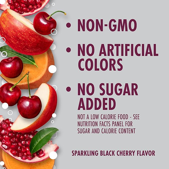 V8 +ENERGY Black Cherry Energy Drink Made with Real Vegetable and Fruit Juices 11.5 FL OZ Can 4 Count (Pack of 6)