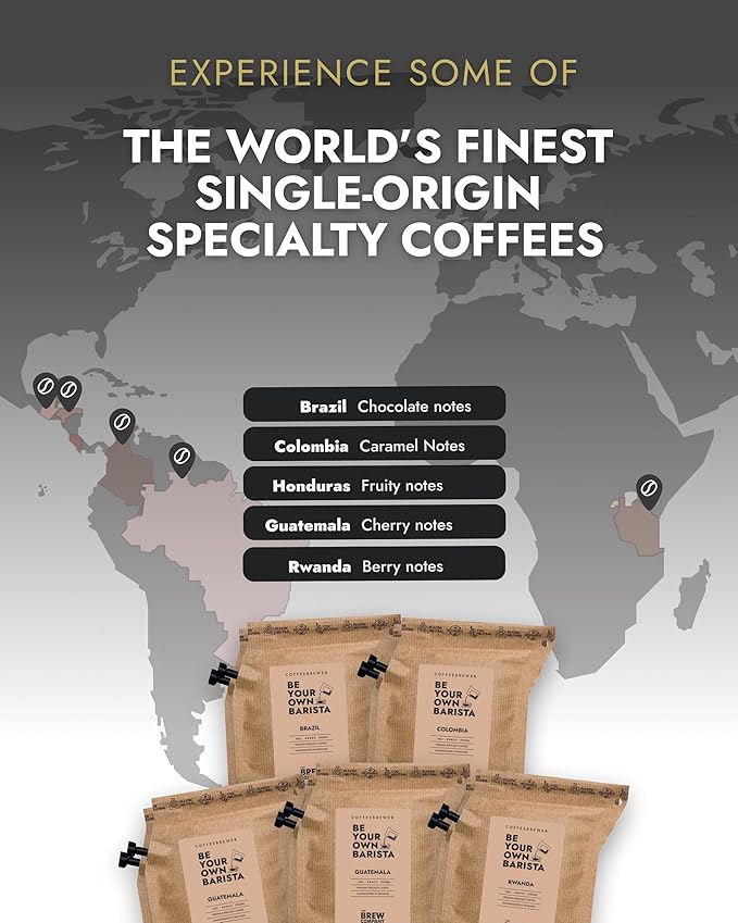 Gourmet Outdoor Coffee Gift Set for Men &amp Women - 10 World's Finest Single Origin Specialty &amp Organic Coffees in Innovative Brewers | Sampler Box for Coffee Lover to Brew &amp Enjoy Anytime