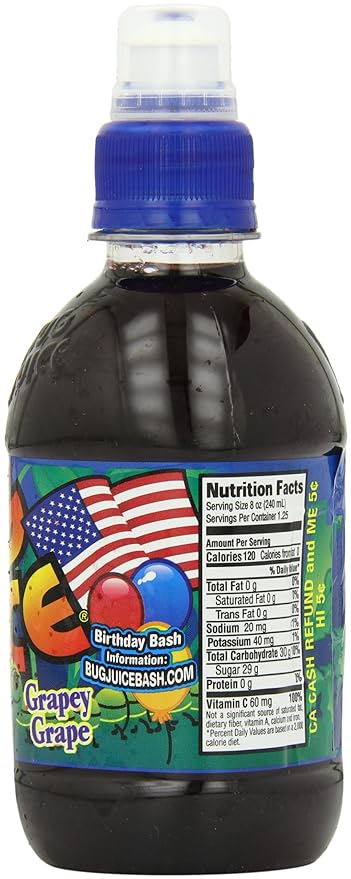 Bug Juice Grapey grape 10 Fl Oz (Pack of 24)