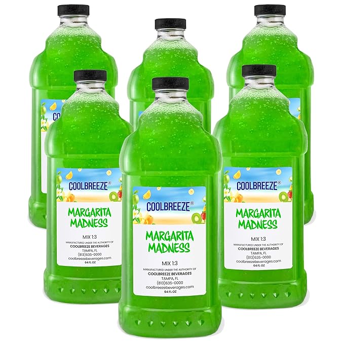 Coolbreeze Margarita Frozen Drink Machine Mix - One Case 6 1/2 Gallon Bottles