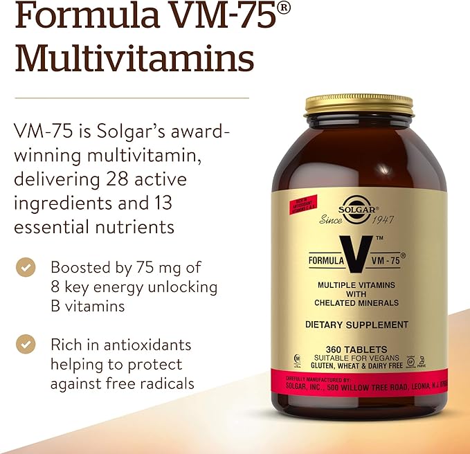 Solgar Formula VM-75 360 Tablets