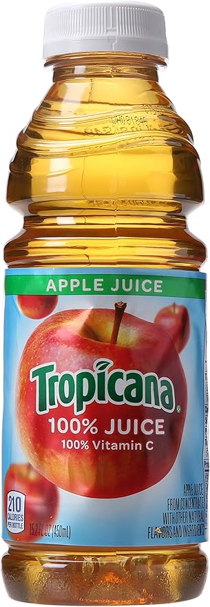 Tropicana 100 Percent Apple Juice 12 Count