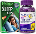 Equate Sleep-Aid Diphenhydramine HCI 25 mg 365 Caplets and Vital Volumes Sleep Steps Tips Card