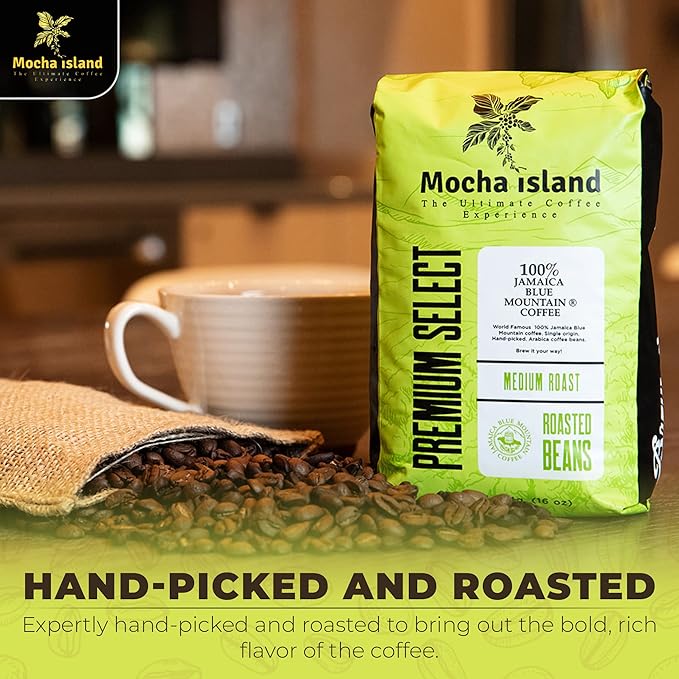 Mocha Island Coffee Jamaican Coffee Beans (1lb)