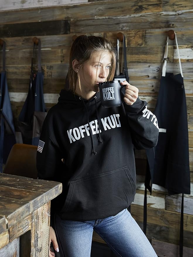 Koffee Kult Half Caff Coffee Whole Bean Dark Roast Half Caffeine Decaf Low Acid Naturally Decaffeinated (Whole Bean 32oz)