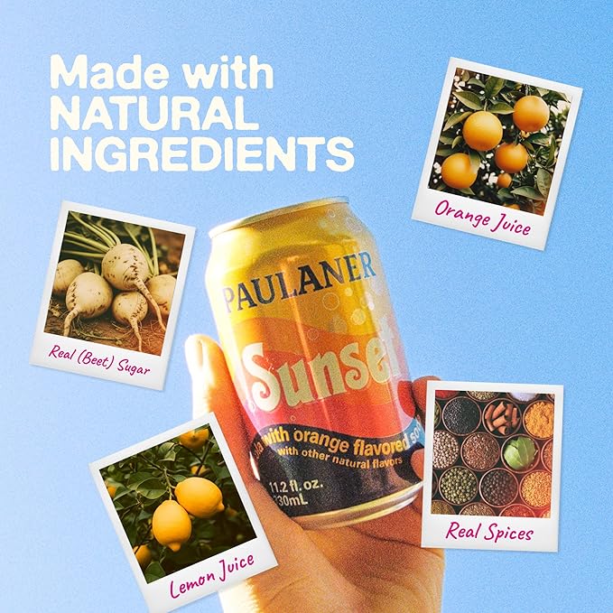 Paulaner Sunset Classic and Zero Orange Cola Soda Soft Drink - 12 Pack
