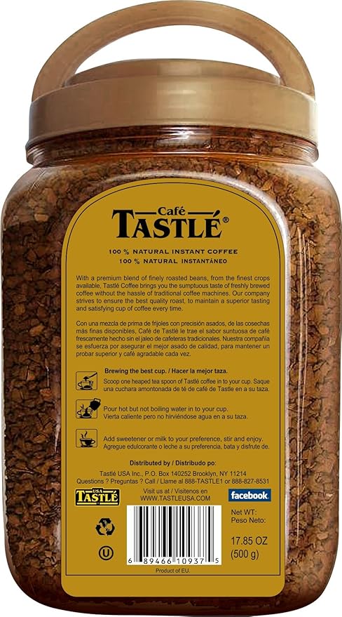 Cafe Tastle Gold Freeze Dried Instant Coffee 17.85 Ounce (COMINHKG059965)