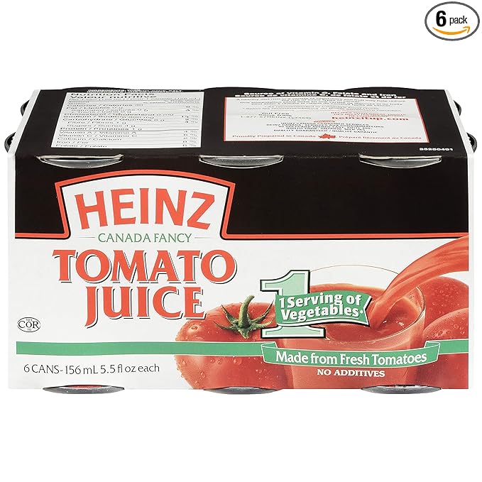 HEINZ Tomato Juice 156 ml 5.5 fl oz 6 Pack