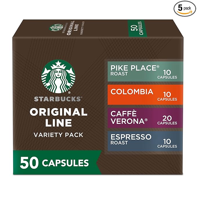 Starbucks by Nespresso Original Line Intense Variety Pack 50-count Espresso Pods