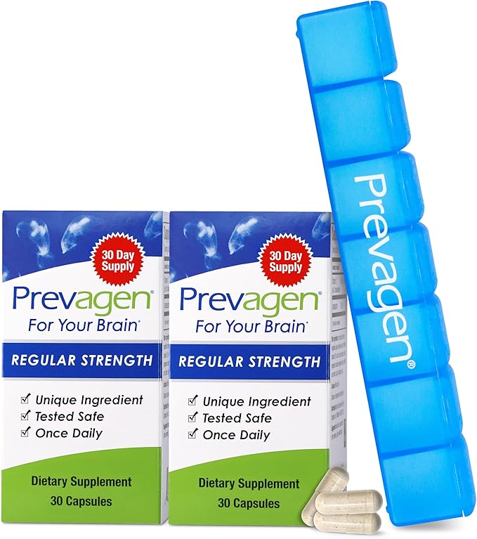 Prevagen Regular Strength - 30 Capsules (2 Pack) 10mg of Apoaequorin Plus Vitamin D3