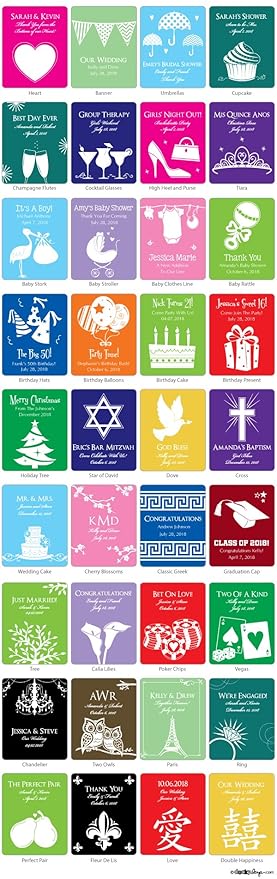 Personalized Coffee Favors - Set of 24 (Silhouette)