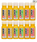 +GNGR 12 Shots Variety Pack of Organic Ginger Shots. Cold Pressed Preservative free. Ginger Juice Turmeric Root Lemon &amp Orange Juice Caynne Pepper. 2fl oz (Pack of 12)