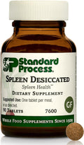 Standard Process Spleen Desiccated - Whole Food-Based Supplement to Support Spleen Health - Aid Healthy Immune System - Supplement with Proprietary Blend with Bovine &amp Ovine Spleen - 90 Tablets