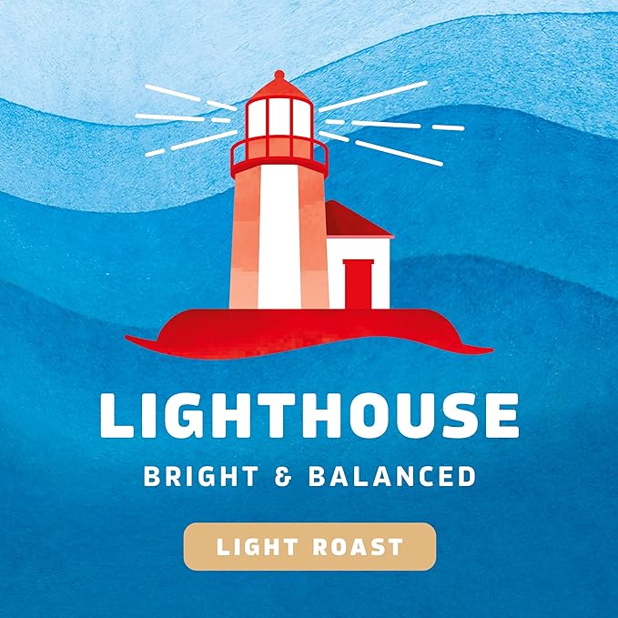 Seattle’s Best Coffee Light Roast Ground Coffee Lighthouse 100% Arabica 6 Bags (12 oz Each)