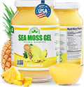 Wildcrafted Irish Sea Moss Gel | Made in USA | Rich in Vitamins &amp Minerals | Sea Moss Gel Raw | Nutritional Supplement | Pineapple (16 oz)