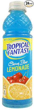 TROPICAL FANTASY Cherry Blue Lemonade 22.5 Ounce (Pack of 24)