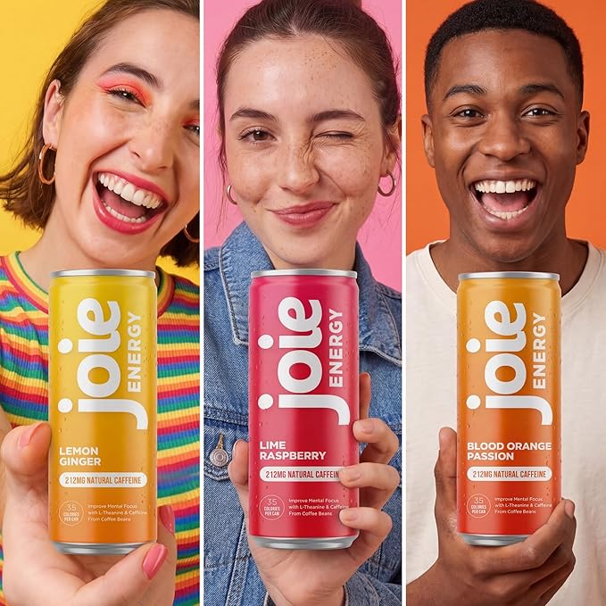 Joie Energy Drink (Blood Orange Passion 12 Fl Oz (Pack of 12))