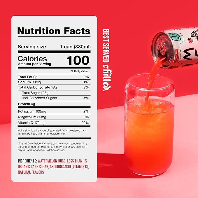 Mela Watermelon Water - Watermelon Juice 100 Percent Natural Fruit Juice with Vitamin C Electrolytes Antioxidants - Coconut Water Alternative Gluten-Free (Original 11.15 fl oz 12-pack)