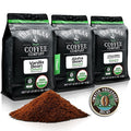 The Bean Organic Coffee Company Water Processed DECAF Aloha Bean (Hawaiian Hazelnut) Chocolate Macademia Nut and Vanilla Bean Medium Roast Ground Coffee 16-Ounce Bag