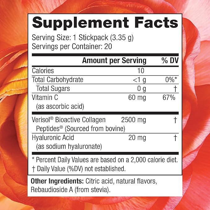 Reserveage Nutrition Collagen Candy Collagen Supplement for Skin Care Hair Growth Collagen Booster for Nail Care Supports Elastin Production Paleo and Keto Sour Apple 2.3 Ounces (20 Servings)