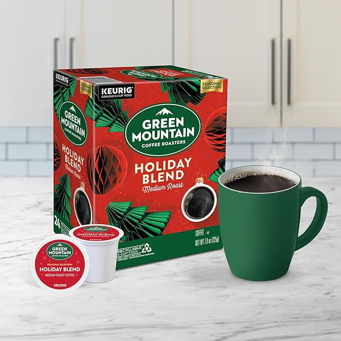 Green Mountain Coffee Roasters Holiday Blend Keurig Single Serve K-Cup Pods 96 Count