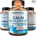 28 in 1 Calm Mood Support Supplement- Natural Happy Pills for Occasional Anxiousness &amp Stress Worry feelings Relaxation Mental Clarity | Max Sleep &amp Mood Support for Women &amp Men|120 Veg