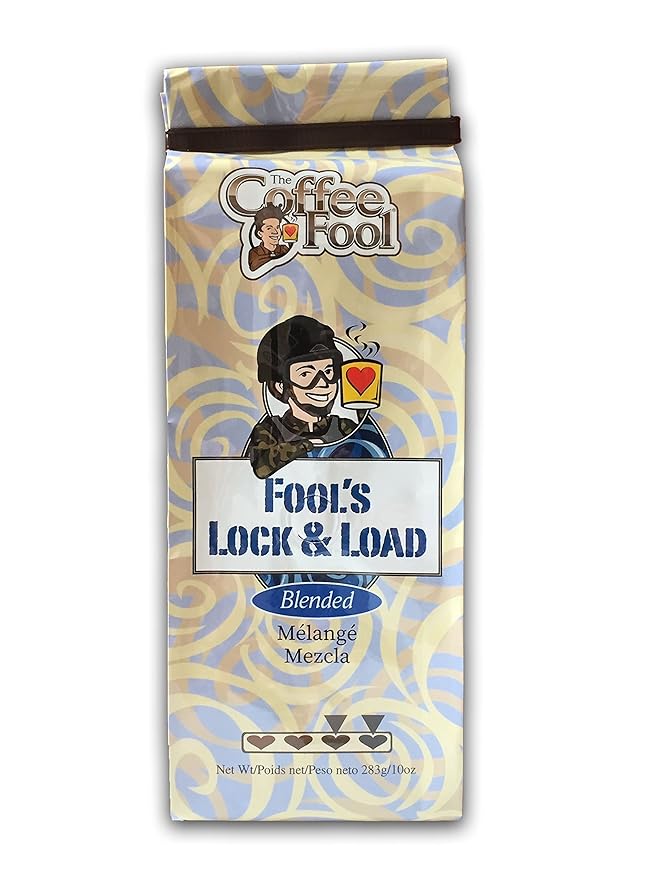 Coffee Fools Strong Drip Grind Medium Roast Arabica Whole Bean Coffee