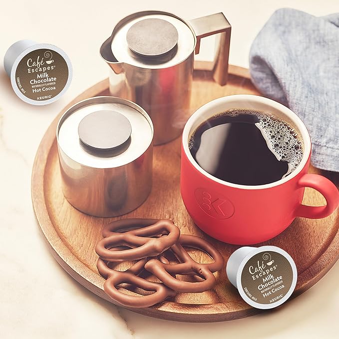 Cafe Escapes Milk Chocolate Hot Cocoa Keurig Single-Serve K-Cup Pods 96 Count