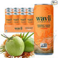 Wavii Hydration Organic Coconut Water with Organic Sea Moss plus Mango 11 fl oz Cans Pack of 12 – Clean Refreshing Hydration with Naturally Occurring Electrolytes No Added Sugar Non-GMO