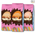 Crazy Cups Flavored Ground Coffee Variety Pack Includes Cinnamon French Toast Caramel Vanilla Pumpkin Caramel Spice in 10 oz Bags For Brewing Flavored Hot or Iced Coffee Variety 3 Pack