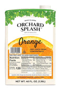 Orchard Splash 46oz Ready to Drink Juice (12 Aseptic Cartons per Case) (Orange 100%)
