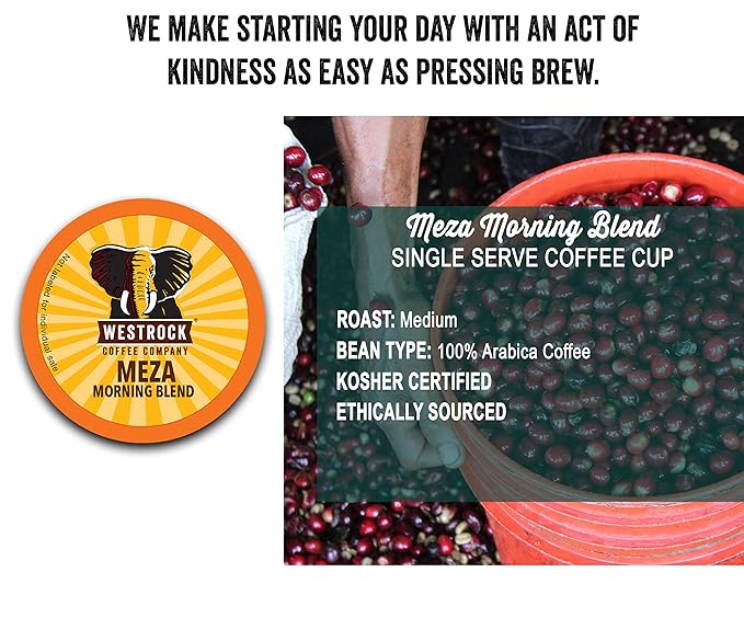 Westrock Coffee Company Meza Morning Blend Single Serve Coffee Cup Medium Roast 80 Count
