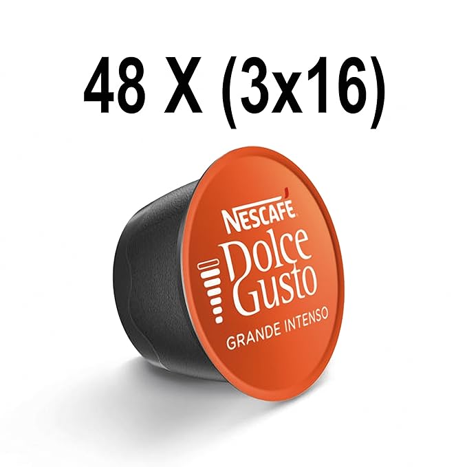 NESCAFÃƒâ€° Dolce Gusto Coffee Capsules Grande Intenso 48 Single Serve Pods (Makes 48 Cups) 16 Count (Pack of 3)