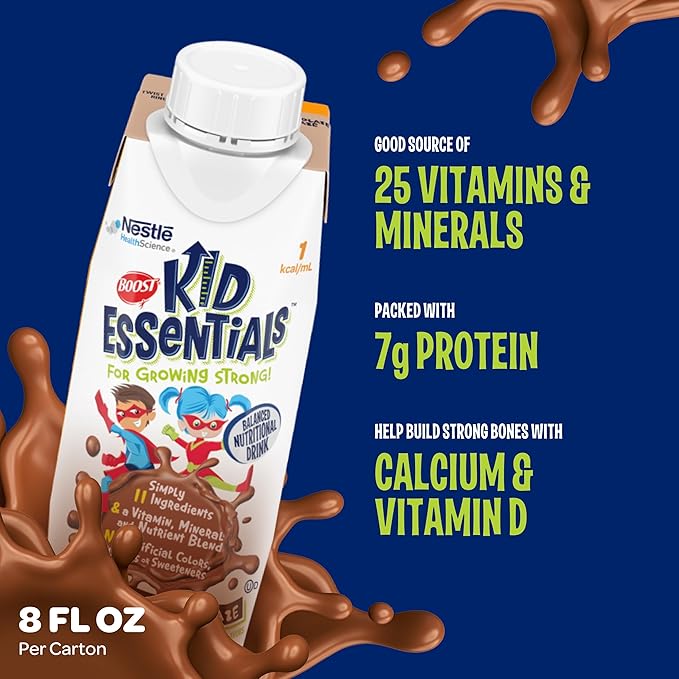 BOOST KID ESSENTIALS 1.0 Chocolate Craze 24 x 8 fl oz carton
