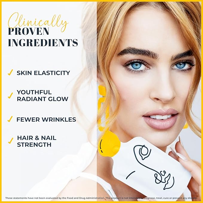 LEMON &amp CO. 12-Week Starter Kit Bundle – Liquid Collagen for Women + Insulated Bottle - 5000mg Marine Collagen Peptides for Skin Nails Hair &amp Gut Health | Organic Lemons Vitamin C No Prese