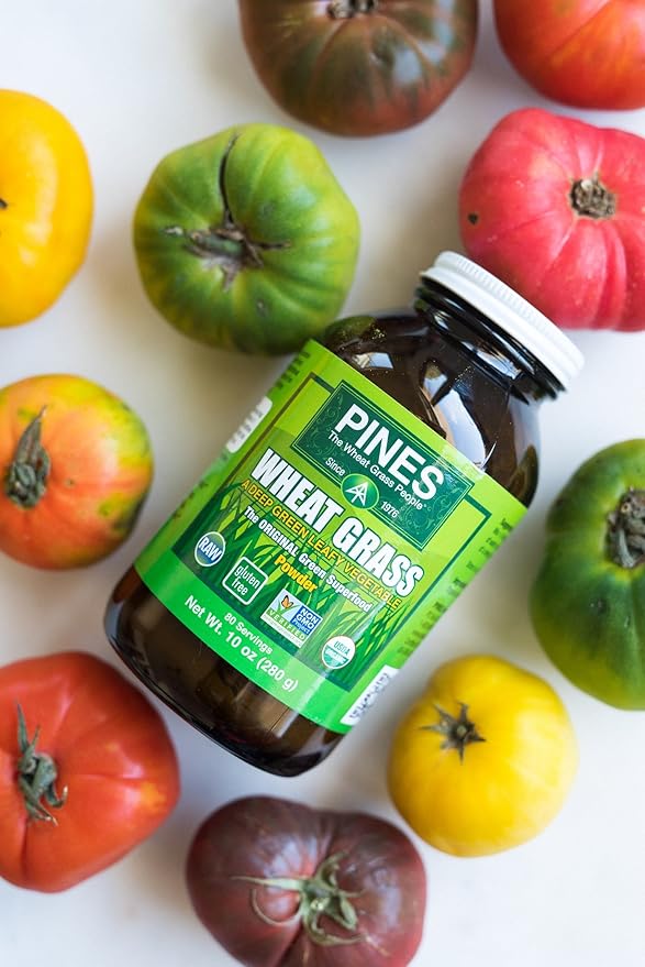 Pines Organic Wheat Grass Powder 10 Ounce