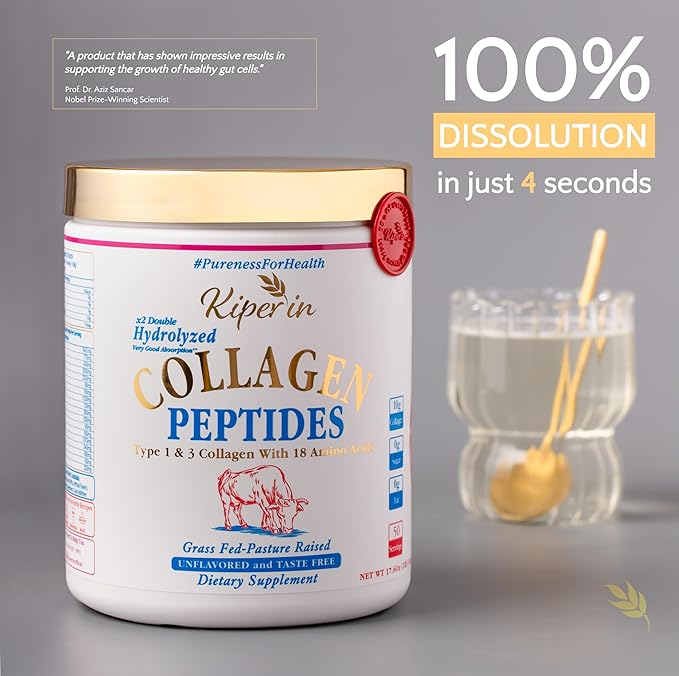 100% Pure &amp Natural Collagen Peptides | x2 Hydrolyzed Collagen for Women | Clinically Proven | Boost Skin Hair Nail Joint.. &amp Diet | Pureness for Health Principle | Unflavored (Standard)