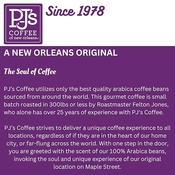 PJ's Southern Pecan - Whole Bean Flavored Coffee - Smooth Sweet Flavor Medium Bodied Rich Buttery Pecan Notes 16 oz (Pack of 1)